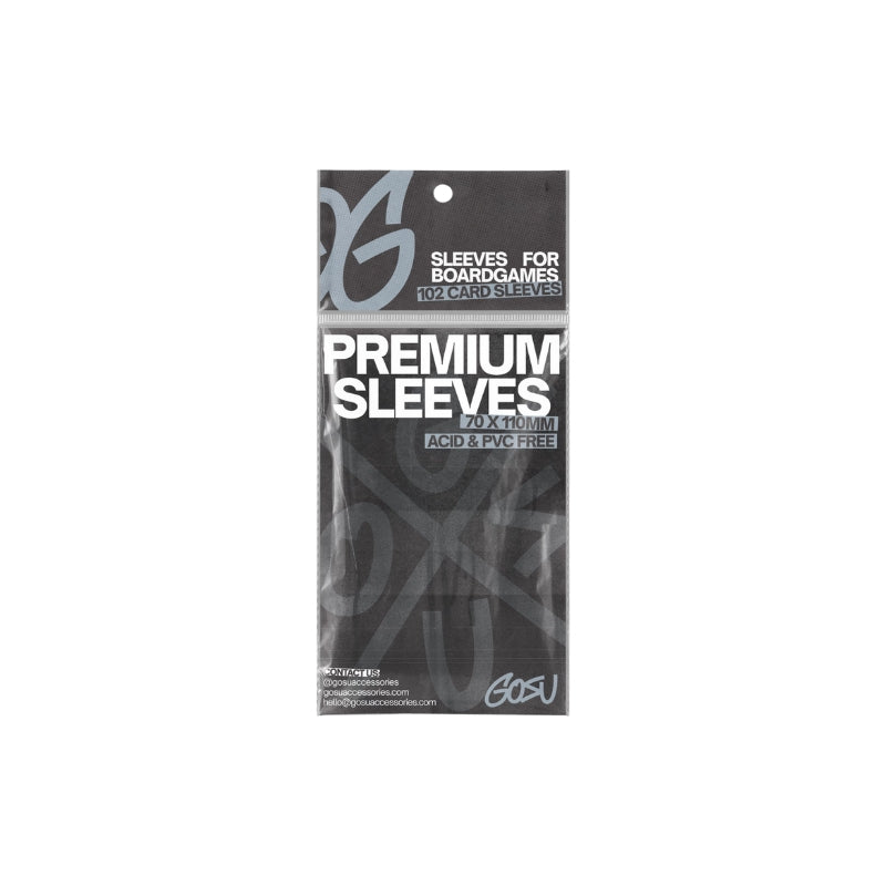 FUNDAS PREMIUM 70 X 110 MM FOR BOARDGAMES (102 PCS - 100 MICRAS)