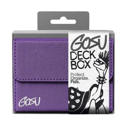 DECKBOX +100 SLEEVED CARDS PU LEATHER - PURPLE