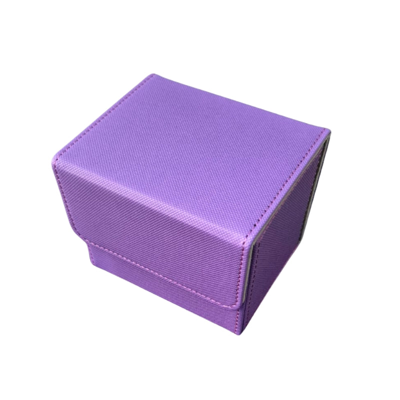 DECKBOX +100 SLEEVED CARDS PU LEATHER - PURPLE