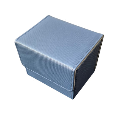 DECKBOX +100 SLEEVED CARDS PU LEATHER - BLUE