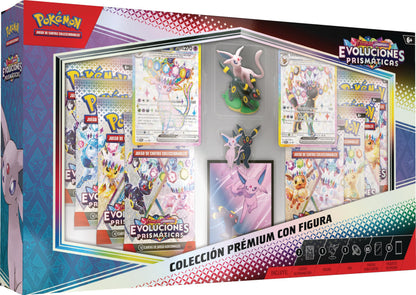 Pokémon TCG: Colección prémium con figura de Escarlata y Púrpura-Evoluciones Prismáticas