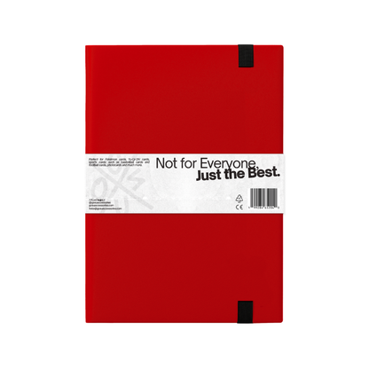 BINDER W/ELASTIC BAND - 9 POCKETS (360 CARD SLOTS) - RED