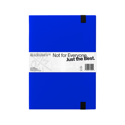BINDER W/ELASTIC BAND - 9 POCKETS (360 CARD SLOTS) - BLUE