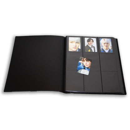BINDER W/ELASTIC BAND - 9 POCKETS (360 CARD SLOTS) - BLACK