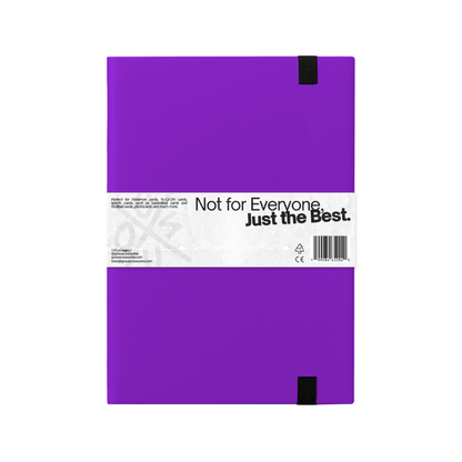 BINDER W/ELASTIC BAND - 9 POCKETS (360 CARD SLOTS) - PURPLE